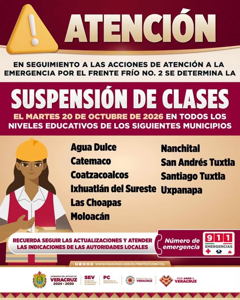  AVISO IMPORTANTE | SUSPENSIÓN DE CLASES